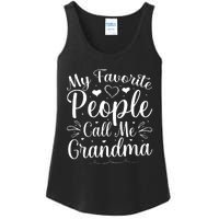 My Favorite People Call Me Grandma Ladies Essential Tank