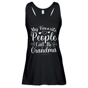 My Favorite People Call Me Grandma Ladies Essential Flowy Tank