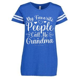 My Favorite People Call Me Grandma Enza Ladies Jersey Football T-Shirt