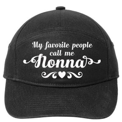My Favorite People Call Me Nonna 7-Panel Snapback Hat