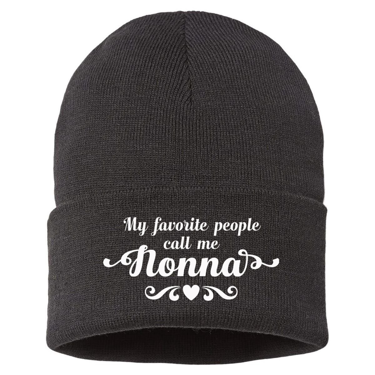 My Favorite People Call Me Nonna Sustainable Knit Beanie