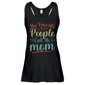 My Favorite People Call Me Mom Ladies Essential Flowy Tank