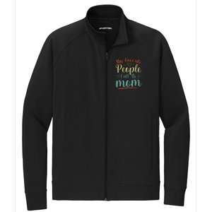 My Favorite People Call Me Mom Stretch Full-Zip Cadet Jacket