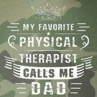 My Favorite Physical Therapist Calls Me Dad Fathers Day Legacy Tie Dye Trucker Hat