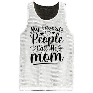 My Favorite People Call Me Mom Mesh Reversible Basketball Jersey Tank