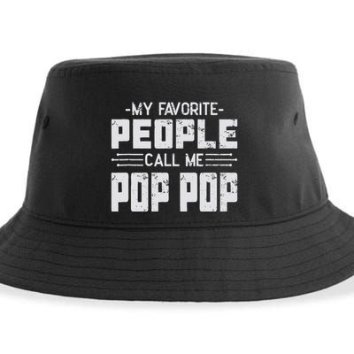 My favorite people call me Pop Pop  Sustainable Bucket Hat