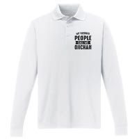 My Favorite People Call Me Ojichan Performance Long Sleeve Polo