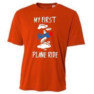 My First Plane Ride Gift Cooling Performance Crew T-Shirt