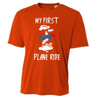 My First Plane Ride Gift Cooling Performance Crew T-Shirt