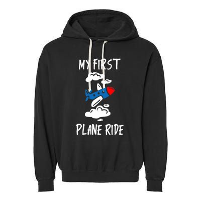 My First Plane Ride Gift Garment-Dyed Fleece Hoodie