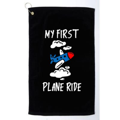 My First Plane Ride Gift Platinum Collection Golf Towel