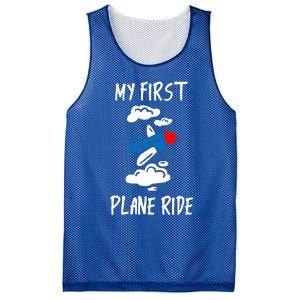 My First Plane Ride Gift Mesh Reversible Basketball Jersey Tank