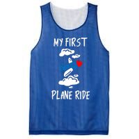 My First Plane Ride Gift Mesh Reversible Basketball Jersey Tank