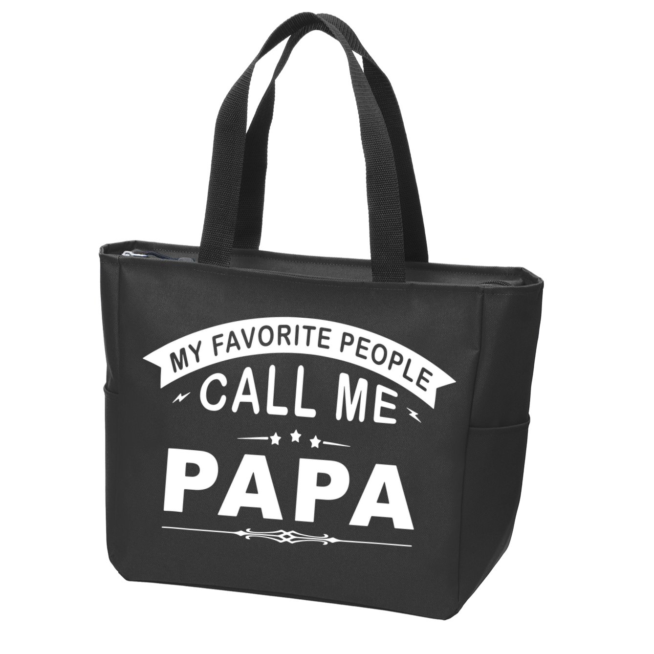 My Favorite People Call Me Papa Father's Day Zip Tote Bag