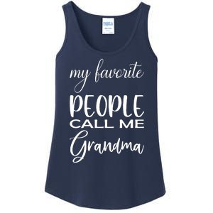 My Favorite People Call Me Grandma Ladies Essential Tank