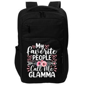 My Favorite People Call Me Glamma Funny MotherS Day Cute Gift Impact Tech Backpack