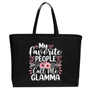 My Favorite People Call Me Glamma Funny MotherS Day Cute Gift Cotton Canvas Jumbo Tote