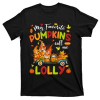 My Favorite Pumpkins Call Me Lolly Truck Thanksgiving T-Shirt