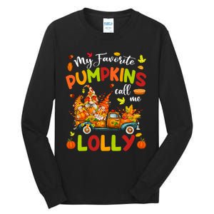 My Favorite Pumpkins Call Me Lolly Truck Thanksgiving Tall Long Sleeve T-Shirt