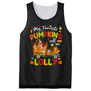 My Favorite Pumpkins Call Me Lolly Truck Thanksgiving Mesh Reversible Basketball Jersey Tank