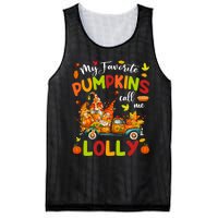 My Favorite Pumpkins Call Me Lolly Truck Thanksgiving Mesh Reversible Basketball Jersey Tank