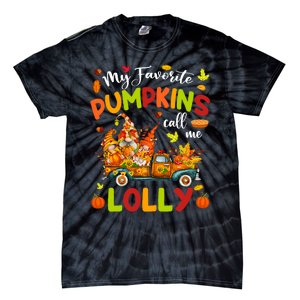 My Favorite Pumpkins Call Me Lolly Truck Thanksgiving Tie-Dye T-Shirt