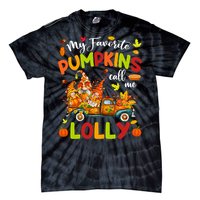 My Favorite Pumpkins Call Me Lolly Truck Thanksgiving Tie-Dye T-Shirt