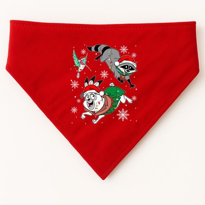 Meeko Flit Percy Christmas Lights Family Vacation Christmas Crew Squad USA-Made Doggie Bandana