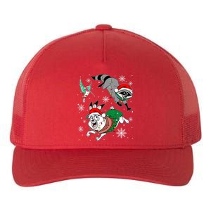 Meeko Flit Percy Christmas Lights Family Vacation Christmas Crew Squad Yupoong Adult 5-Panel Trucker Hat