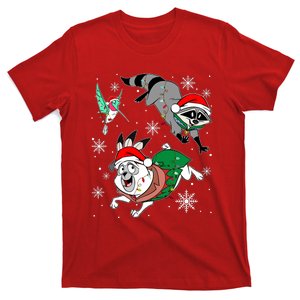 Meeko Flit Percy Christmas Lights Family Vacation Christmas Crew Squad T-Shirt