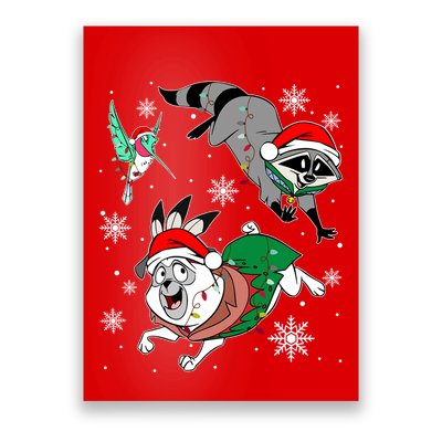 Meeko Flit Percy Christmas Lights Family Vacation Christmas Crew Squad Poster