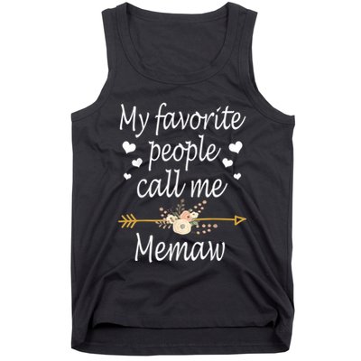 My Favorite People Call Me Memaw Tank Top