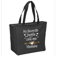 My Favorite People Call Me Memaw Zip Tote Bag