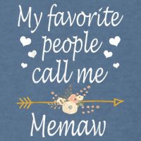 My Favorite People Call Me Memaw Garment-Dyed Sweatshirt