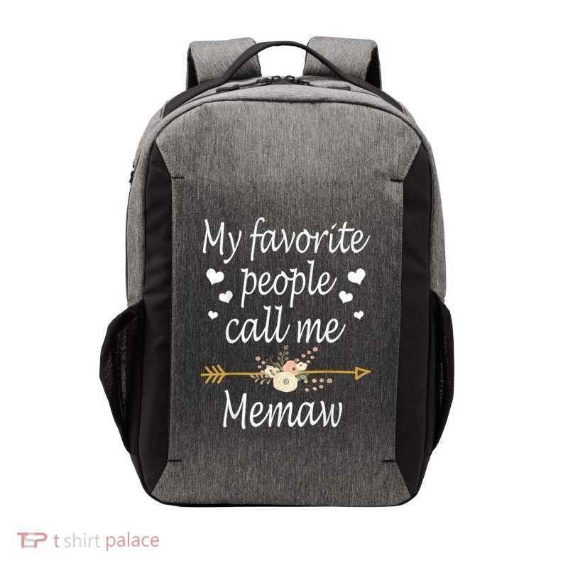 My Favorite People Call Me Memaw Vector Backpack
