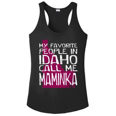 My Favorite People In Idaho Call Me Maminka Mother's Day Mom Gift Ladies PosiCharge Competitor Racerback Tank