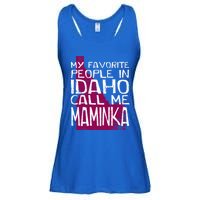 My Favorite People In Idaho Call Me Maminka Mother's Day Mom Gift Ladies Essential Flowy Tank