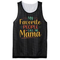 My Favorite People Call Me Mama Mesh Reversible Basketball Jersey Tank