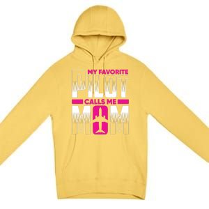 My Favorite Pilot Calls Me Mom Premium Pullover Hoodie