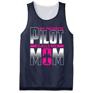 My Favorite Pilot Calls Me Mom Mesh Reversible Basketball Jersey Tank