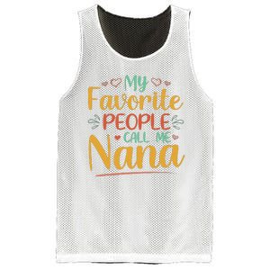 My Favorite People Call Me Nana Mesh Reversible Basketball Jersey Tank