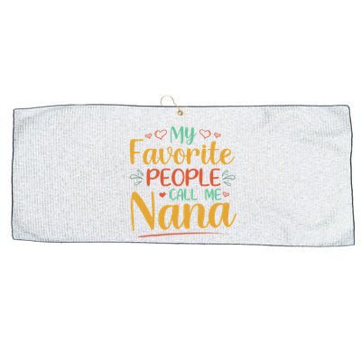 My Favorite People Call Me Nana Large Microfiber Waffle Golf Towel