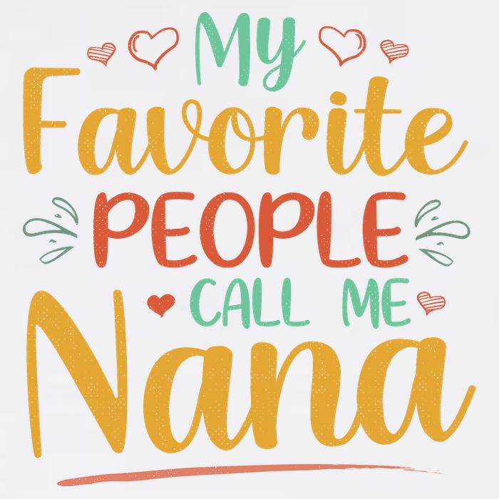 My Favorite People Call Me Nana Golf Towel