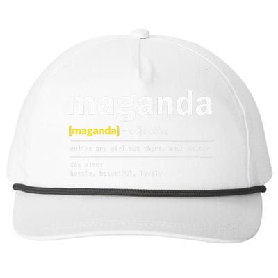 Maganda Filipino Princess Pinay Philippines Filipina Snapback Five-Panel Rope Hat