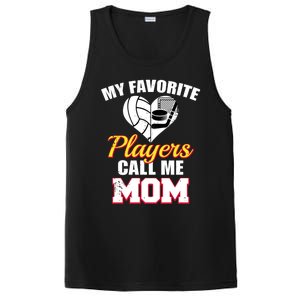 My Favorite Players Call Me Mom Funny Volleyball Hockey Mom Gift PosiCharge Competitor Tank