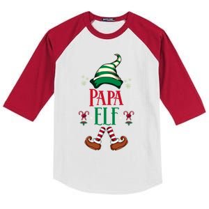 Matching Family Pajama Xmas Gift Papa Gift Kids Colorblock Raglan Jersey