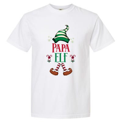 Matching Family Pajama Xmas Gift Papa Gift Garment-Dyed Heavyweight T-Shirt