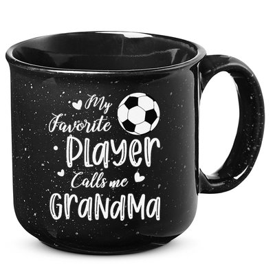 My Favorite Player Calls Me Grandma Soccer Player 15oz Campfire Ceramic Mug