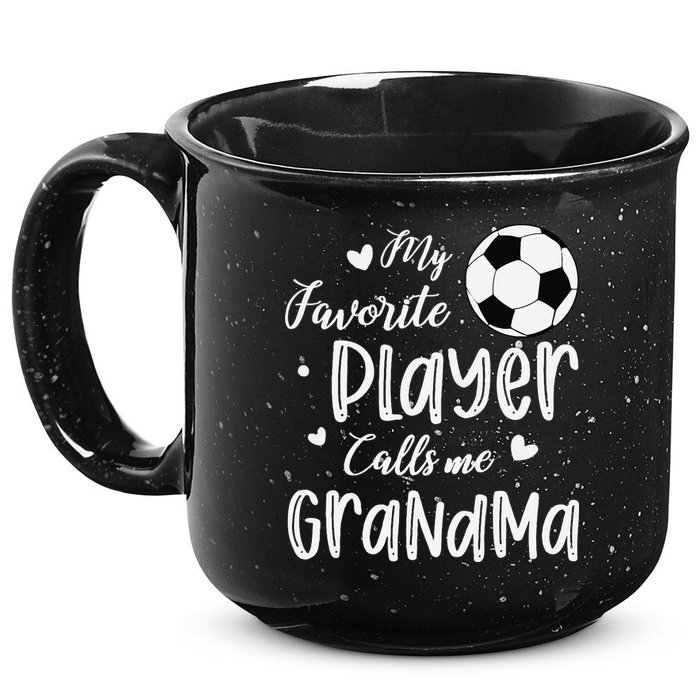 My Favorite Player Calls Me Grandma Soccer Player 15oz Campfire Ceramic Mug