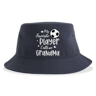 My Favorite Player Calls Me Grandma Soccer Player Sustainable Bucket Hat